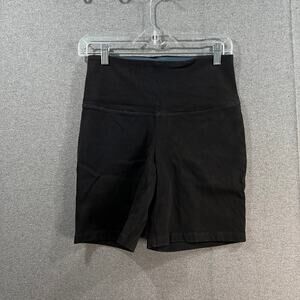 Women with Control Prime Stretch Denim Shorts Black,X-Small